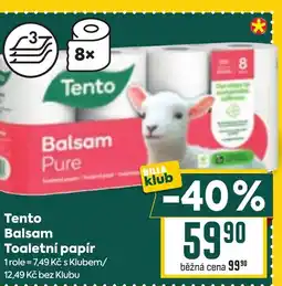 Billa Tento Balsam Toaletní papír nabídka