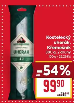 Billa Kostelecký uherák, Křemešník nabídka