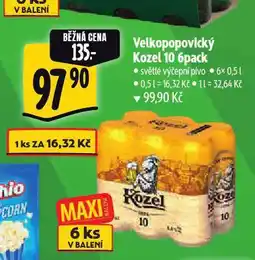 Albert Pivo velkopopovický kozel nabídka