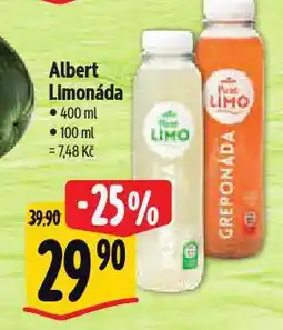 Albert Limonáda nabídka