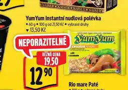 Albert Yum yum instantní polévka nabídka