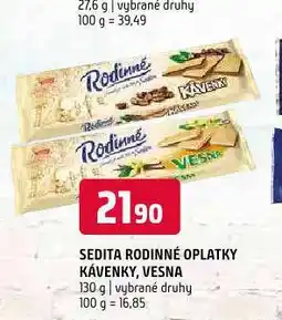 Terno Sedita kávenky nabídka