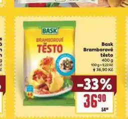 Billa Bask bramborové těsto nabídka