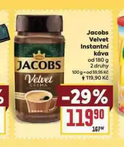 Billa Jacobs velvet instantní káva nabídka
