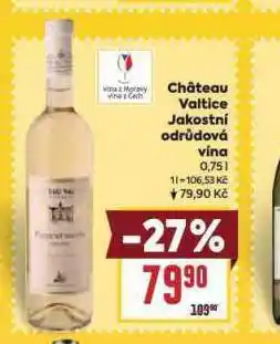 Billa Chateau valtice nabídka