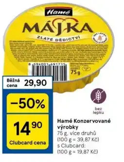 Tesco Hamé Konzervované výrobky nabídka