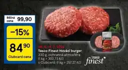 Tesco Tesco Finest Hovězí burger nabídka