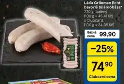 Tesco Láďa Grileman Echt bavoriš bílá klobása nabídka