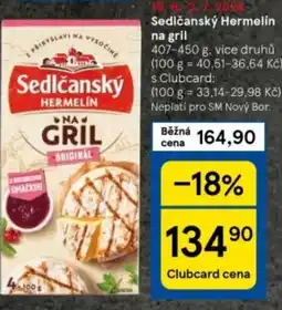 Tesco Sedlčanský Hermelín na gril nabídka