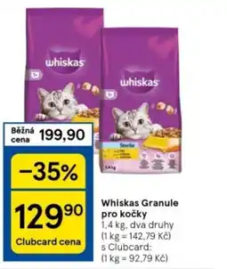 Tesco Whiskas Granule pro kočky nabídka