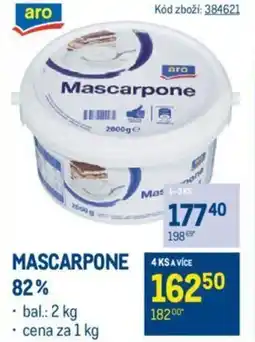 Makro MASCARPONE 82% nabídka