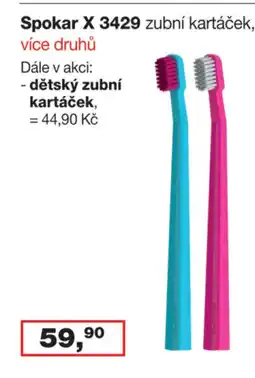 Spokar X 3429 zubní kartáček