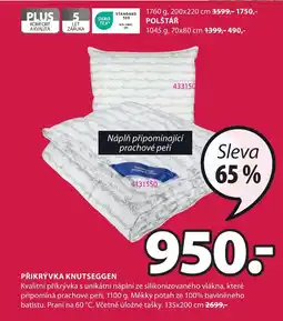 JYSK PŘIKRÝVKA KNUTSEGGEN nabídka