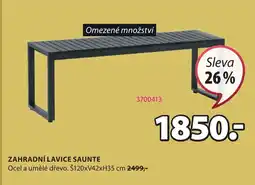 JYSK ZAHRADNÍ LAVICE SAUNTE nabídka