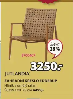JYSK ZAHRADNÍ KŘESLO EDDERUP nabídka