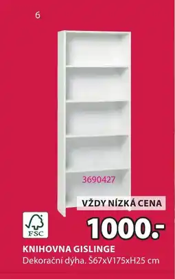 JYSK KNIHOVNA GISLINGE nabídka