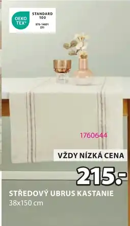 JYSK STŘEDOVÝ UBRUS KASTANIE nabídka