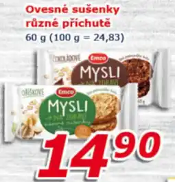 Ovesné sušenky různé příchutě 60 g