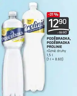 Flop PODĚBRADKA, PODĚBRADKA PROLINIE 1.5L nabídka