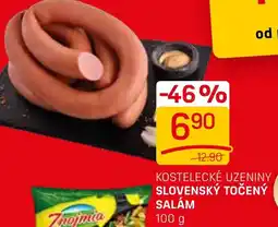 Flop KOSTELECKÉ UZENINY SLOVENSKÝ TOČENÝ SALÁM nabídka