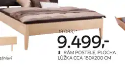 RÁM POSTELE, PLOCHA LŮŽKA CCA 180X200 CM
