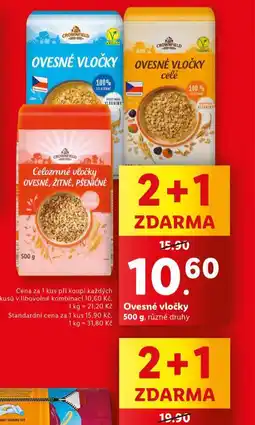 Lidl Ovesné vločky nabídka