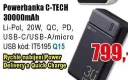 EVA Powerbanka C-TECH 30000mAh nabídka