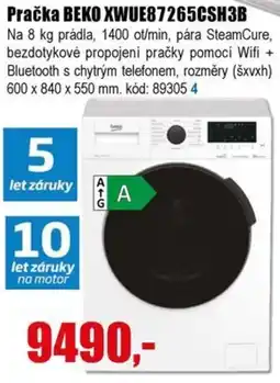 EVA Pračka BEKO XWUE87265CSH3B nabídka