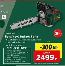 Lidl Benzínová řetězová pila nabídka