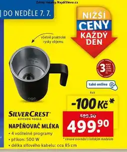 Lidl Napěňovač mléka nabídka