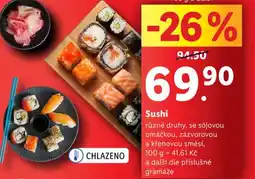 Lidl Sushi nabídka