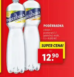 Lidl Poděbradka ochucená nabídka