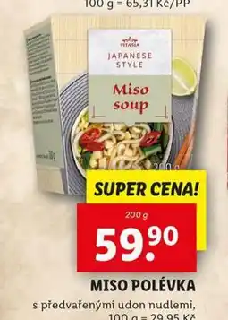 Lidl Miso polévka nabídka