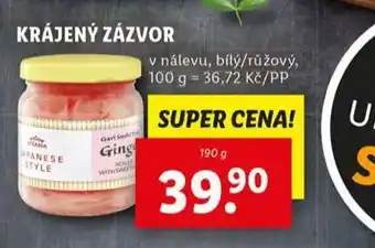 Lidl Krájený zázvor nabídka