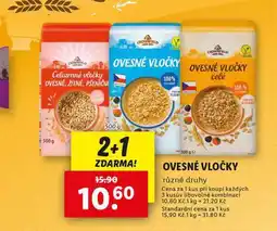 Lidl Ovesné vločky nabídka