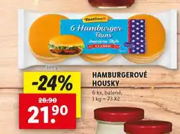 Lidl Hamburgerové housky nabídka