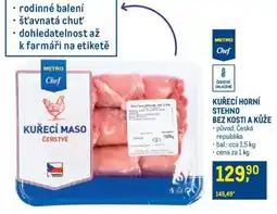 Makro KUŘECÍ HORNÍ STEHNO BEZ KOSTI A KŮŽE nabídka