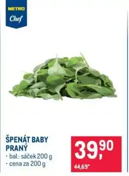 Makro ŠPENÁT BABY PRANÝ nabídka