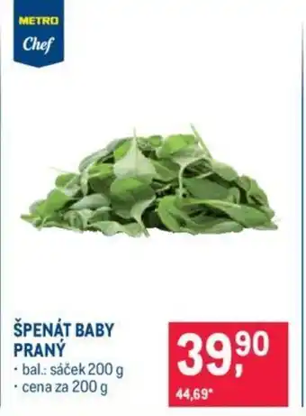 Makro ŠPENÁT BABY PRANÝ nabídka