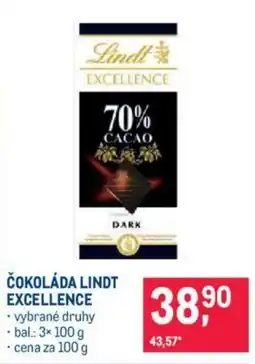 Makro ČOKOLÁDA LINDT EXCELLENCE nabídka