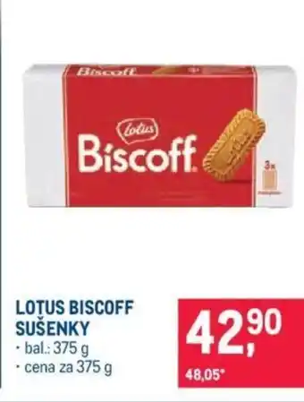 Makro LOTUS BISCOFF SUŠENKY nabídka