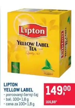 Makro LIPTON YELLOW LABEL nabídka
