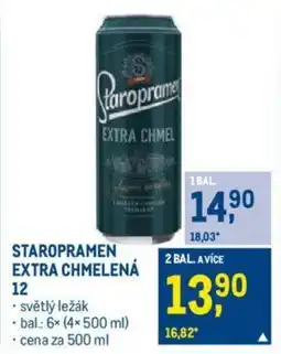 Makro STAROPRAMEN EXTRA CHMELENÁ 12 nabídka