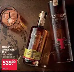 Makro TANDUAY DOUBLE RUM 40% nabídka