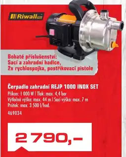 Uni Hobby Čerpadlo zahradní REJP 1000 INOX SET nabídka