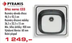 Dřez nerez E33