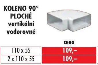 Uni Hobby KOLENO 90° PLOCHÉ vertikální vodorovné nabídka