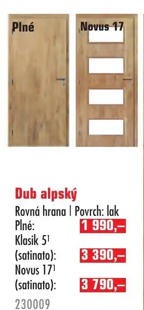 Uni Hobby Dub alpský nabídka