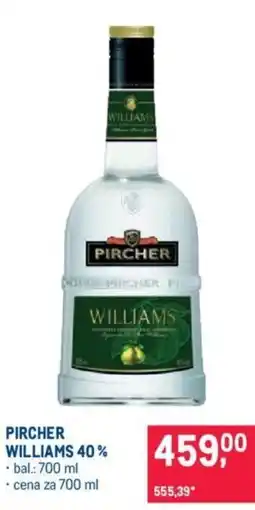 Makro PIRCHER WILLIAMS 40% nabídka