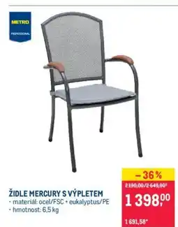 Makro ŽIDLE MERCURY S VÝPLETEM nabídka